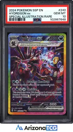 Pokemon 2024 Hydreigon ex 240/191 SIR Surging Sparks GEM MINT PSA 10 - Image 1