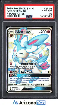 Pokemon 2019 Sylveon GX SV76/SV94 Shiny Vault Hidden Fates GEM MINT PSA 10 - Image 1