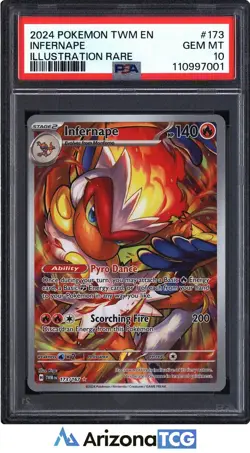 Pokemon 2024 Infernape 173/167 IR Twilight Masquerade GEM MINT PSA 10 - Image 1