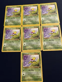 7x Bellsprout 49/64 Common Jungle Pokemon LP/MP - Image 1