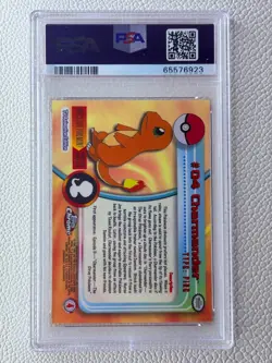 2000 TOPPS CHROME POKEMON CHARMANDER PSA 10 GEM MINT #4 TV T.V. *LOW POP* - Image 2