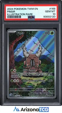 Pokemon 2024 Pinsir 168/167 Illustration Rare Twilight Masquerade GEM MT PSA 10 - Image 1