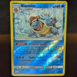 Blastoise 25/181 LP/NM Reverse Holo Rare Team Up Pokemon Card turtle tortoise - Image 1