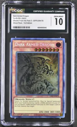 Yugioh CGC 10 Dark Armed Dragon GFP2-EN179 Ghost Rare 1st Edition *0045 - Image 1