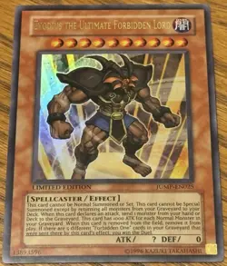 Exodius the Ultimate Forbidden Lord JUMP-EN0025 Ultra Rare Limited Edition LP - Image 2