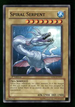Spiral Serpent 5D's 2008 Starter Deck #5DS1-EN007 1st Edition Yugioh - Image 1
