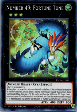 Number 49: Fortune Tune (KICO-EN048) - Super Rare - 1st Edition Card English - Image 1