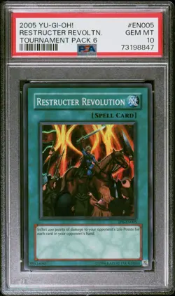 Yugioh PSA 10 2005 Restructer Revolution TP6-EN005 Super Rare *8847 - Image 1