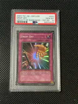 YUGIOH PSA 10 2003 Drop Off LOD-097 Super Rare 1st Edition *4026 - Image 1