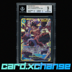 2025 One Piece A Fist of Divine Speed OP11118 Monkey.D.Luffy SEC BGS 9 Mint - Image 1