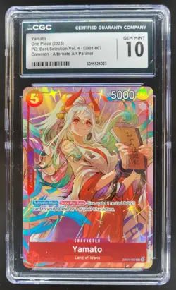 2025 ONE PIECE CCG YAMATO ALT ART EB01-007 CGC 10 B PT - Image 1