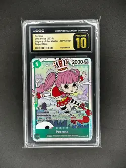 2025 One Piece Legacy Of The Master SR Pernoa #OP12-034 CGC 10 PRISTINE - Image 1