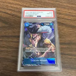 PSA 10 Dracule Mihawk Alternate Art One Piece Op09-Emperors In The New World - Image 1