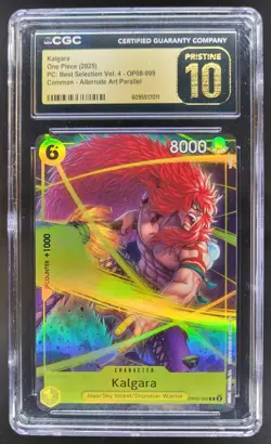 2025 ONE PIECE CCG KALGARA ALT ART OP08-099 CGC 10 PRISTINE B PT - Image 1