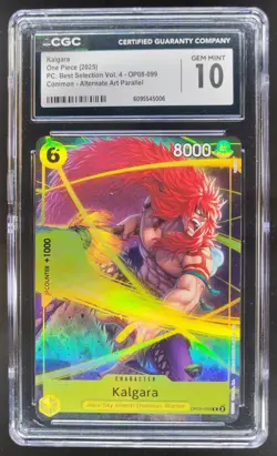 2025 ONE PIECE CCG KALGARA ALT ART OP08-099 CGC 10 B PT - Image 1