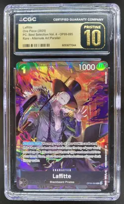2025 ONE PIECE CCG LAFFITTE ALT ART OP09-085 RARE CGC 10 PRISTINE B PT - Image 1
