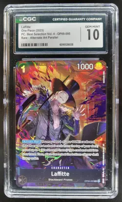 2025 ONE PIECE CCG LAFFITTE ALT ART OP09-085 CGC 10 B PT - Image 1