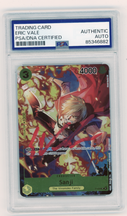 PSA Signed Eric Vale Sanji P-034 Promo One Piece TCG - Image 1