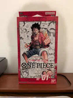ONE PIECE TCG: Straw Hat Crew Starter Deck (ST-01) New/Sealed - Image 1