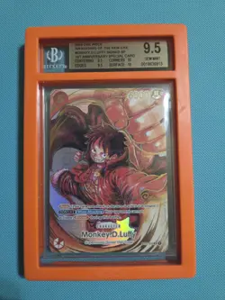 One Piece Monkey.D.Luffy ST01-012 Oda Gold Stamped Signature OP05 BGS 9.5 - Image 1