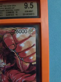 One Piece Monkey.D.Luffy ST01-012 Oda Gold Stamped Signature OP05 BGS 9.5 - Image 4