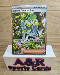 Pokemon TCG Wally's Compassion Secret Rare Trainer Mega Evolution Card 186/132 - Image 1