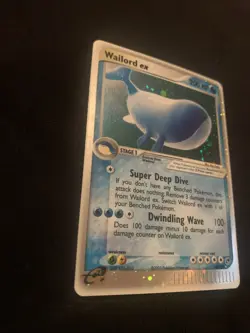Wailord ex 100/100 Sandstorm Holo Foil Rare Pokemon TCG Card - Image 3