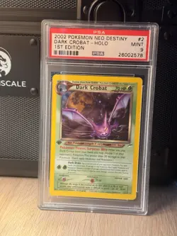 Dark Crobat 1st Edition PSA 9 MINT Neo Destiny Pokemon Card - Image 1