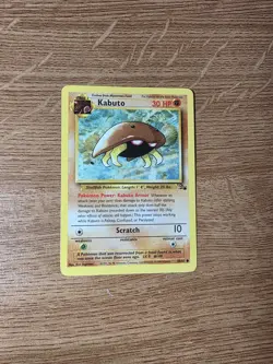 1999 Kabuto 50/62 Fossil Set Lightly Played Pokemon Card - Image 1