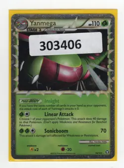YANMEGA PRIME 98/102 Ultra Rare Holo HGSS Triumphant Pokemon Card - (303406) - Image 1