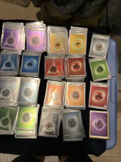 Pokemon TCG - Variety Holo Energy Card Lot - Lots Of Swirls! 140 Cards - Image 1