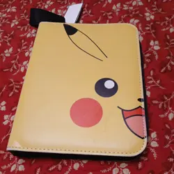 Ultra PRO Pokemon Pikachu 4 Pocket Zippered Card Binder Album w/ Strap - Image 1