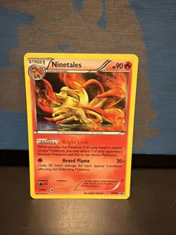 2012 Pokemon NINETALES Black Star Promo COSMOS HOLO Foil B&W Set Card BW66 NM - Image 1