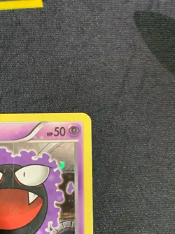 C293 POKEMON TCG GASTLY XY132 HOLO DMG CARD BLACK STAR PROMO DAMAGED - Image 4