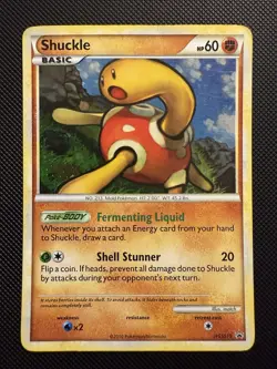 Shuckle HGSS15 Black Star Promo Pokemon Card LP - Image 1