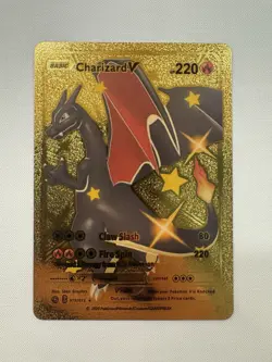 Champion's Path Charizard V 079/073 Secret Rare Gold Foil Pokemon Card FASTSHIP - Image 1