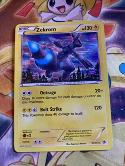 Zekrom 51/113 B&W Legendary Treasures Rare Holo Pokemon Card- NM - Image 1