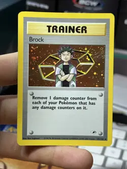 Brock 15/132 Gym Heroes 2000 Holo Rare WOTC Pokemon Card TCG - Image 3