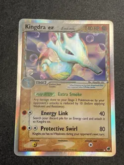 Pokemon Kingdra EX Dragon Frontiers Holo Card 94/101 Delta Species Ultra Rare - Image 1
