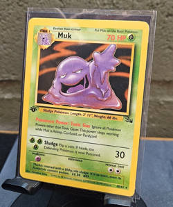 1st Edition Muk 28/62 Fossil Non Holo Rare 1999 WOTC Pokemon TCG Card Near Mint - Image 1