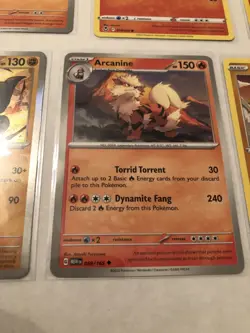 Lot Of 7 Growlithe and Arcanine Pokemon Cards - Image 3