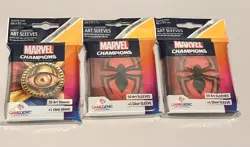 x3 Marvel Champions The Card Game Spider-Man Art Sleeves 51 Pack 153 Dr.Strange - Image 1