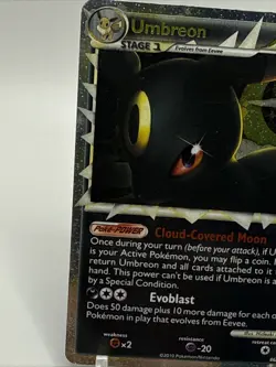Umbreon (Prime) 86/90 Undaunted Holo Pokemon Card Rare - 2010 - Image 5