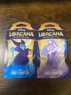 NEW SEALED Disney Lorcana TCG First Chapter English 2 Booster Packs 12 Cards Per - Image 1