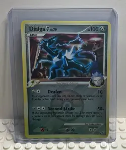 Dialga G 7/127 Platinum Crosshatch Pokemon League Promo Card - Image 1