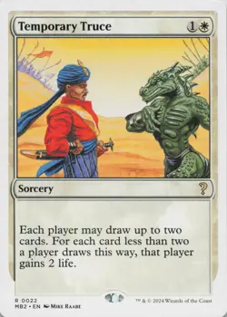 Temporary Truce (White Border) R Mystery Booster 2 22 - LP MTG - Image 1