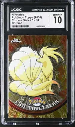 Pokemon 2000 Ninetales Chrome Series 1 38 CGC 10 - Image 1