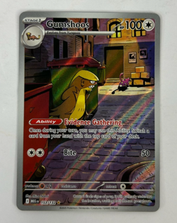 Pokemon Gumshoos Illustration Rare Mega Evolution 153/132 NM - Image 1