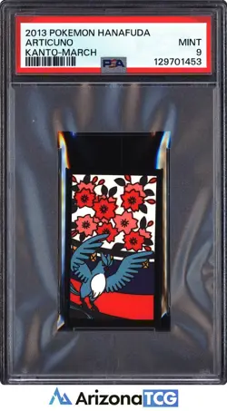 Pokemon 2013 Articuno Kanto-March Pokemon Hanafuda PSA 9 - Image 1