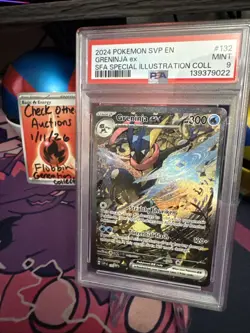 2024 POKEMON SVP PROMO SPECIAL ILLUSTRATION COLLECTION #132 GRENINJA EX PSA 9 - Image 1
